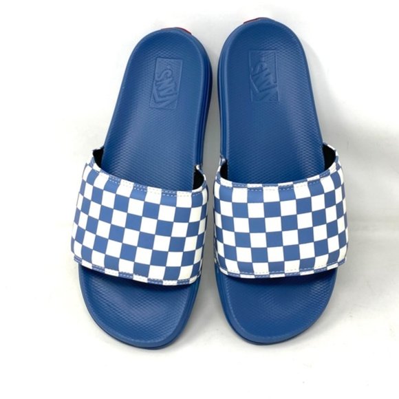 🔥HOT SALE🔥VANS La Costa Slide On Men’s Size Check Blue White VN0A5HF5ZR8 - Picture 6 of 10